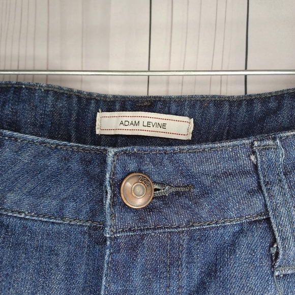 Adam Levine Denim Blue Patterned Women's Shorts - Picture 2 of 13